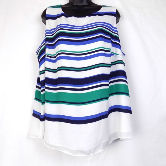Mercer Madison Top 2X Coastal Everyday Comfy Blue Green Capsule (BUNDLE PRICE $5 - Picture 1 of 5